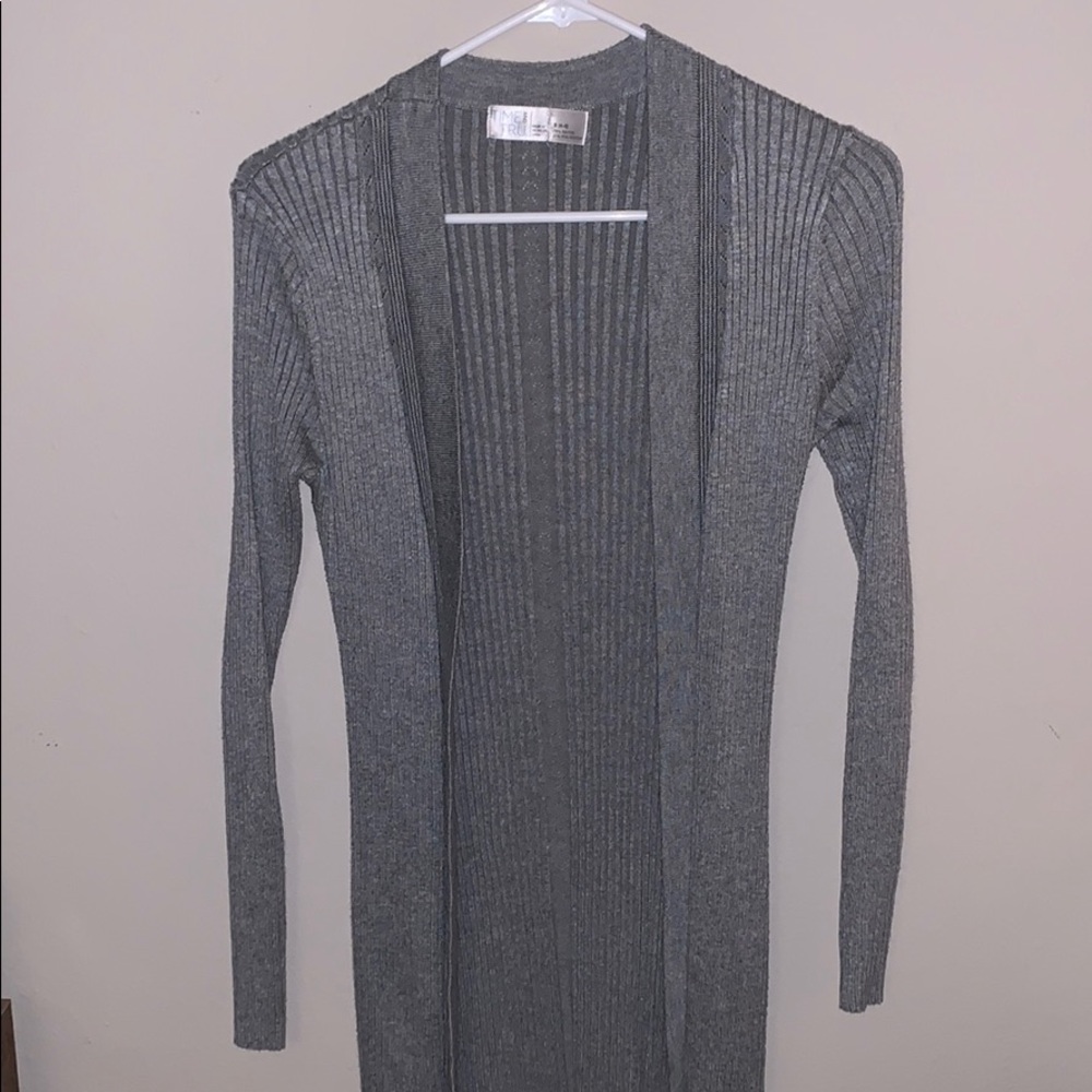 Ribbed midi cardigan